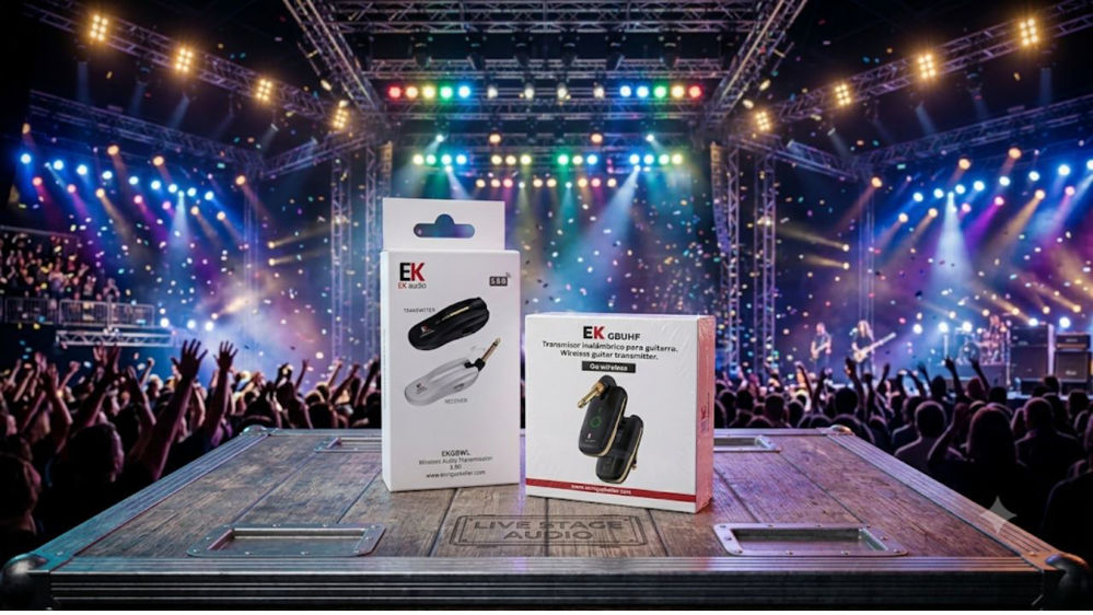 Comparação de sistemas sem fios UHF e 5.8 GHz para guitarra e baixo
